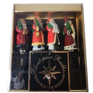 Christopher Radko Home For The Holidays Santa Claus Pate Knives Spreaders